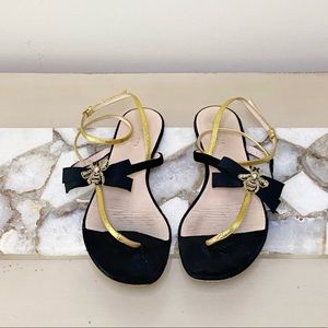 GUCCI Bee Bow Sandals